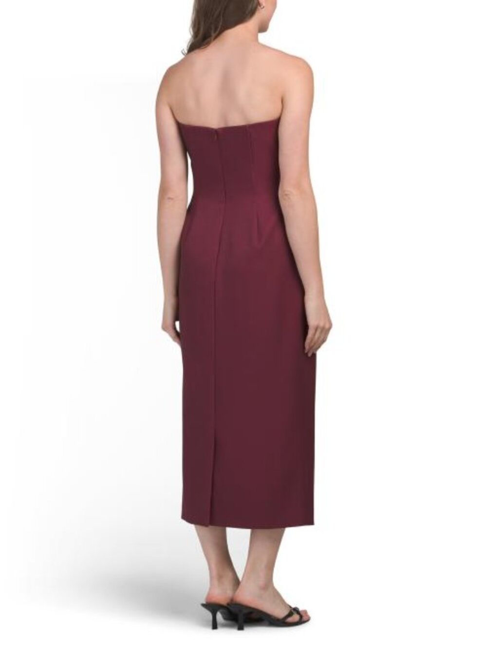 RENE BY RENE RUIZ Strapless 3d Floral Tea Length Dress - Picture 2 of 2
